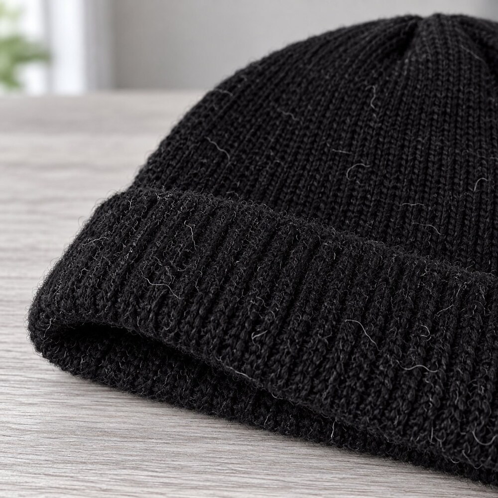 CHANEL Black CC Logo Knit Beanie - Picture 6 of 6